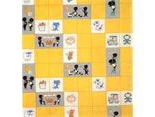 Kompasstof Prentedoek Jip en Janneke (1959)