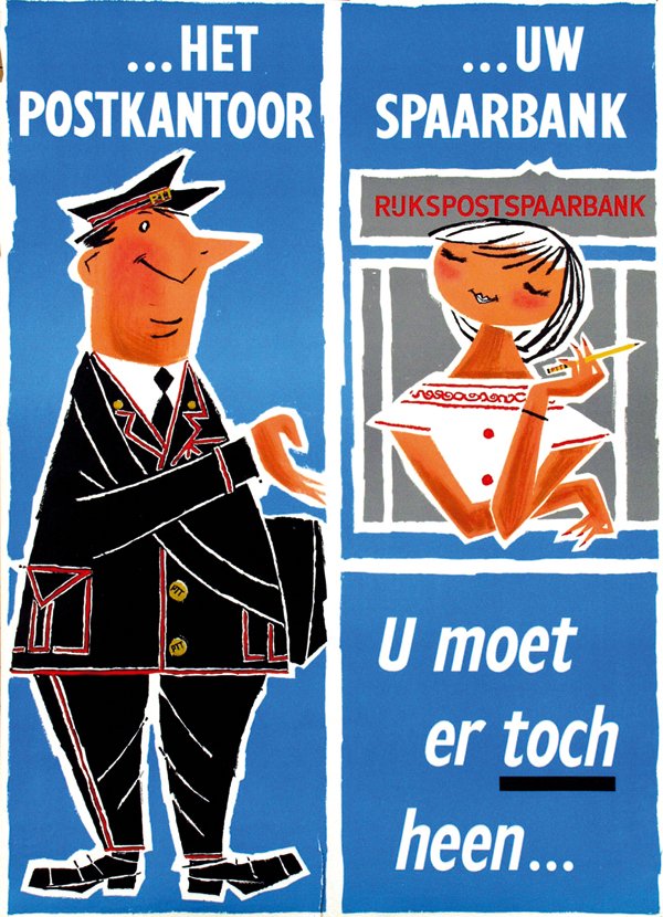 1960-Postkantoor poster